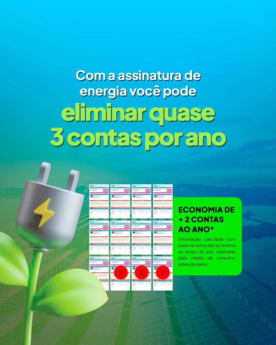 Economize com assinatura de Energia