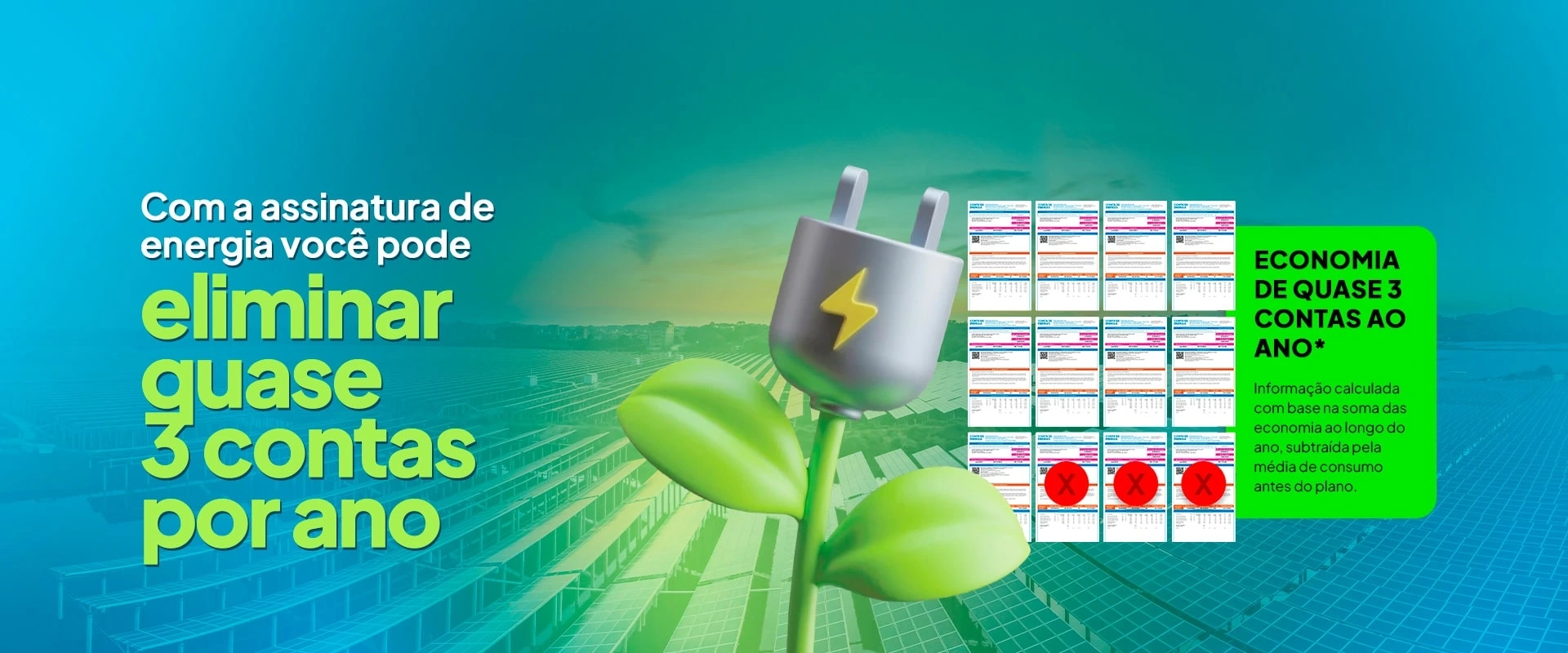 Economize com assinatura de Energia